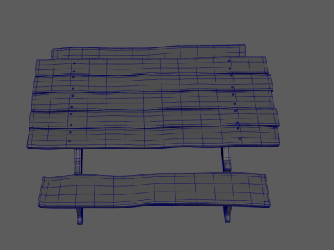 Medieval table 3Dモデル
