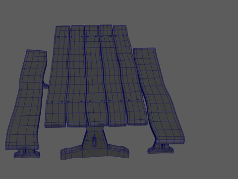 Medieval table 3D Model