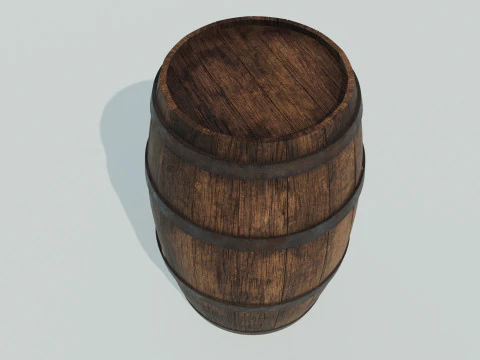 Barril velho Modelo 3D