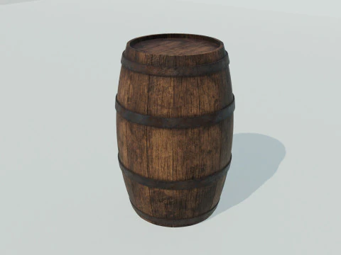 Barril velho Modelo 3D