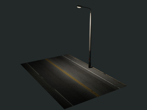 Lamp post 3D मॉडल