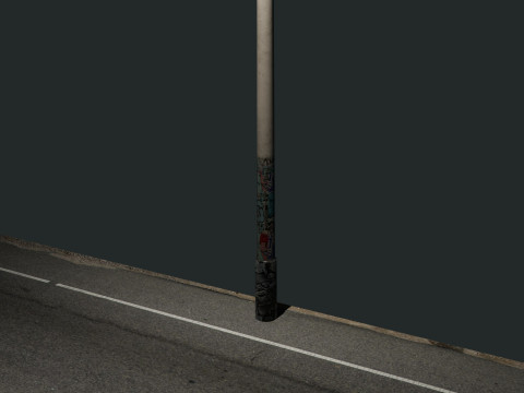 Lamp post 3D मॉडल