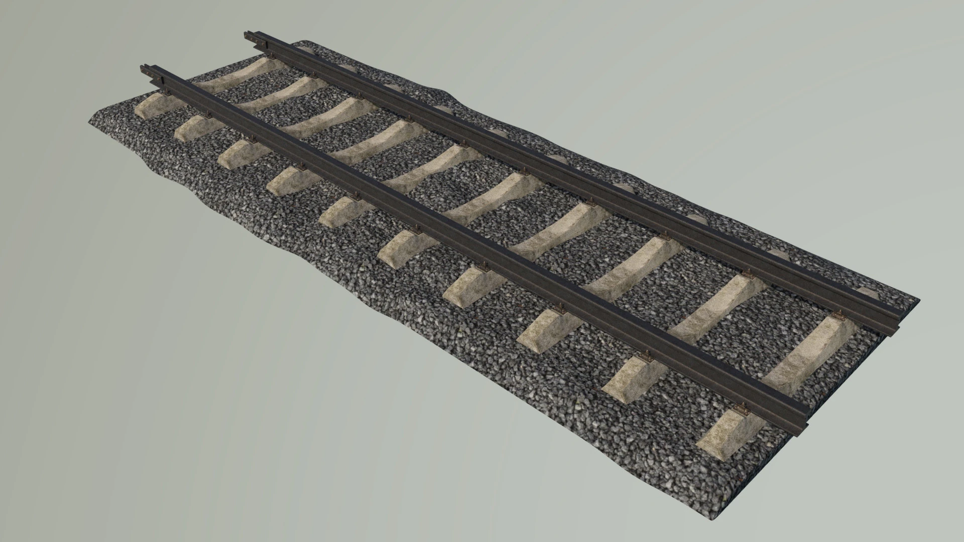 Railroad 3D Model .c4d .max .obj .3ds .fbx .stl .blend 