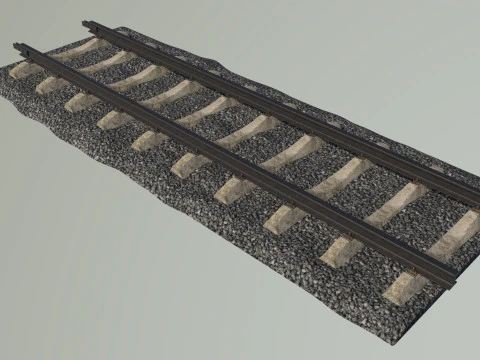 Estrada de ferro Modelo 3D