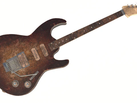 Electric old guitar 3D Model