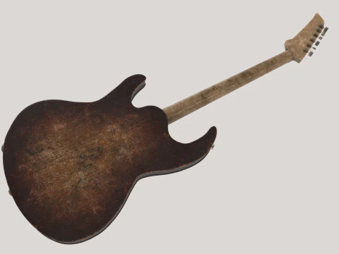 Electric old guitar 3D Model