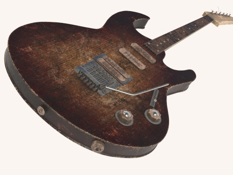 Electric old guitar Modelo 3D