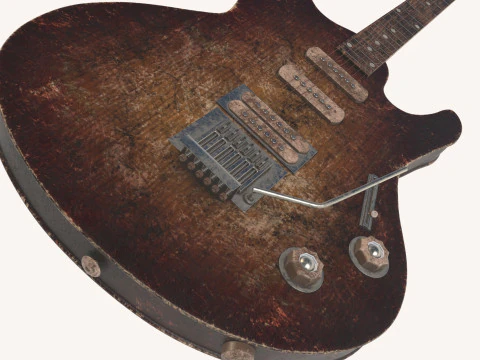 Electric old guitar 3D Model