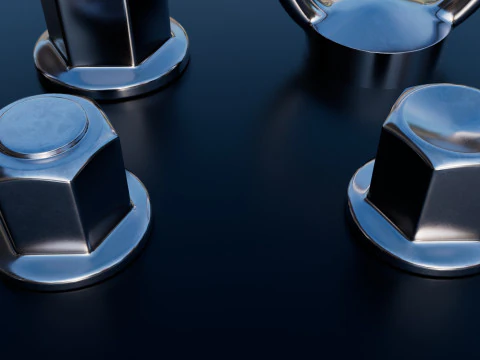 Screws chromium 3D Model