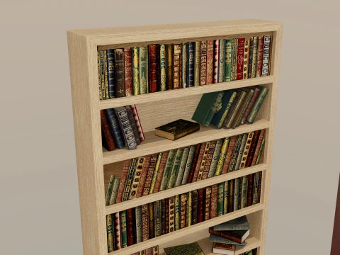 Bookshelf 3D Model