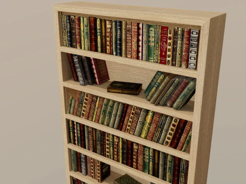 Bookshelf 3D Model