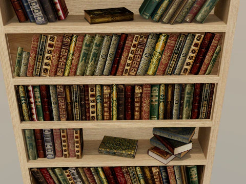 Bookshelf 3D Model