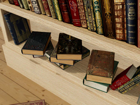 Bookshelf 3D Model