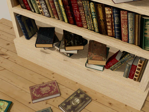 Bookshelf 3D Model