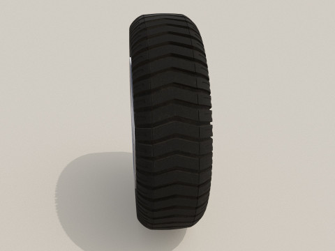 Wheel white old 3D Model