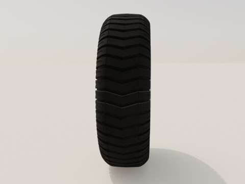 Wheel white old 3D Model
