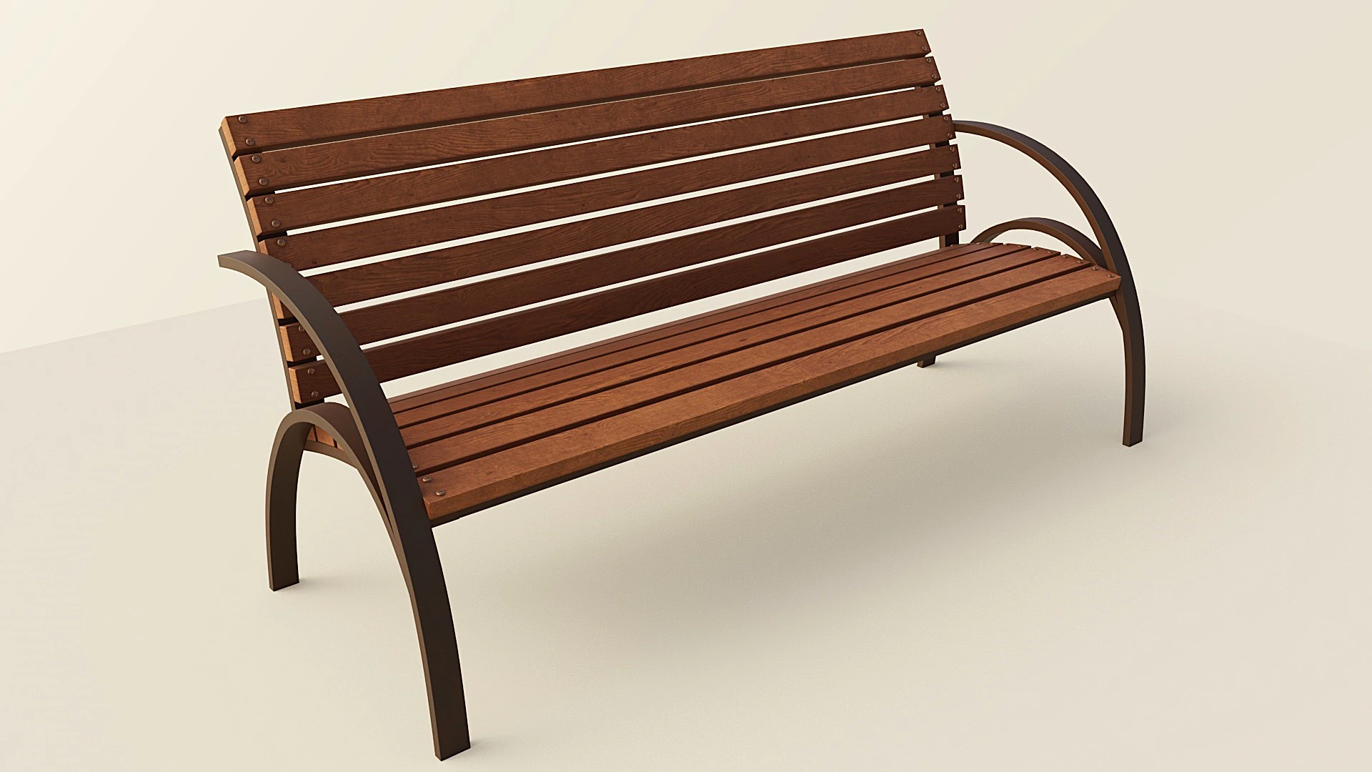 Panchina cittadina Modello 3D .c4d .max .obj .3ds .fbx .stl .blend