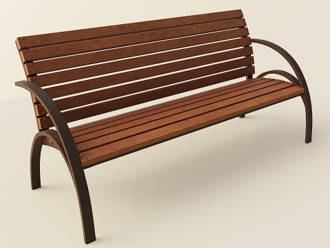 City bench 3D Model