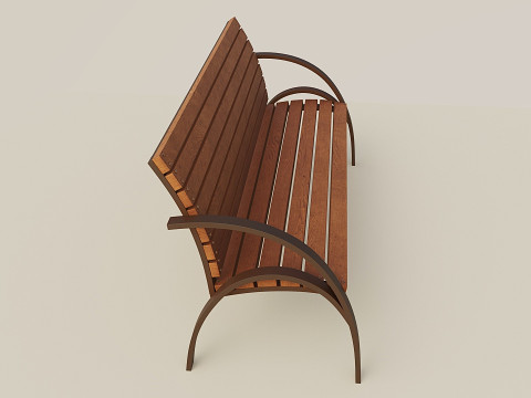 City bench 3D Model