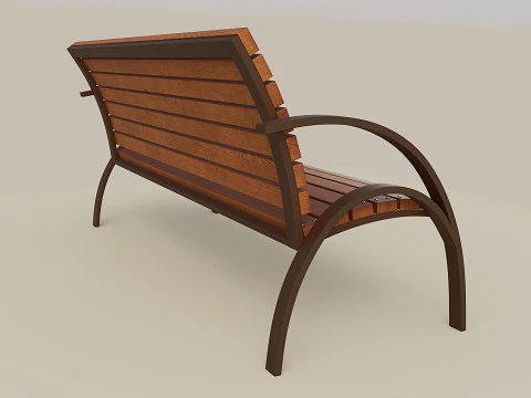 Panchina cittadina Modello 3D