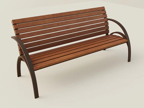 Panchina cittadina Modello 3D