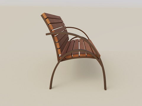 City bench 3D Model