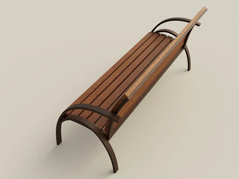 Panchina cittadina Modello 3D