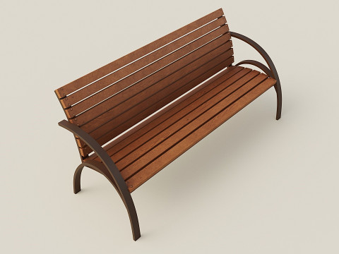 City bench 3D Model