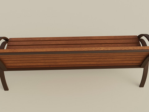 City bench 3D Model