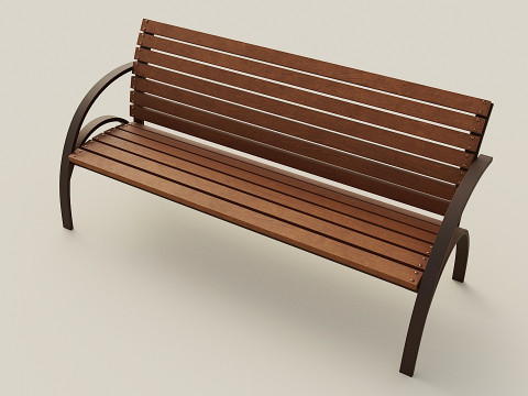 City bench 3D Model