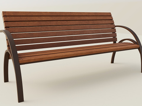 City bench 3D Model