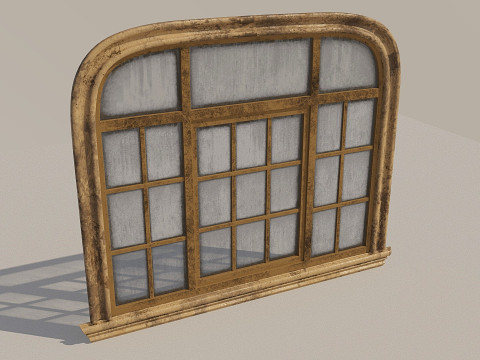 Window oval old 3D Model