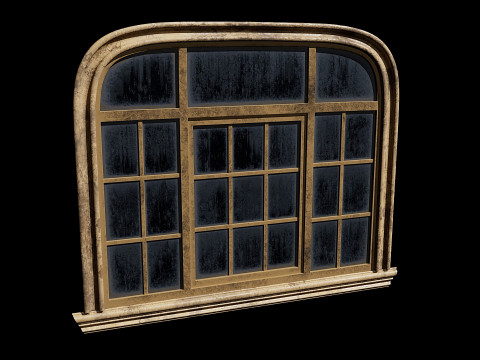 Pencere oval eski 3D Model
