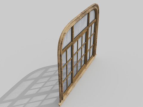 Pencere oval eski 3D Model
