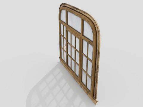 Pencere oval eski 3D Model