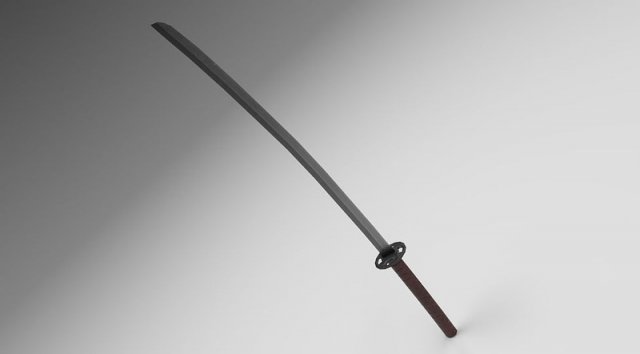 Katana 3D 3D Model .c4d .max .obj .3ds .fbx .stl .blend