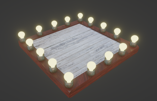 Light Show BillBoard 3D Модель .c4d .max .obj .3ds .fbx .stl .blend 