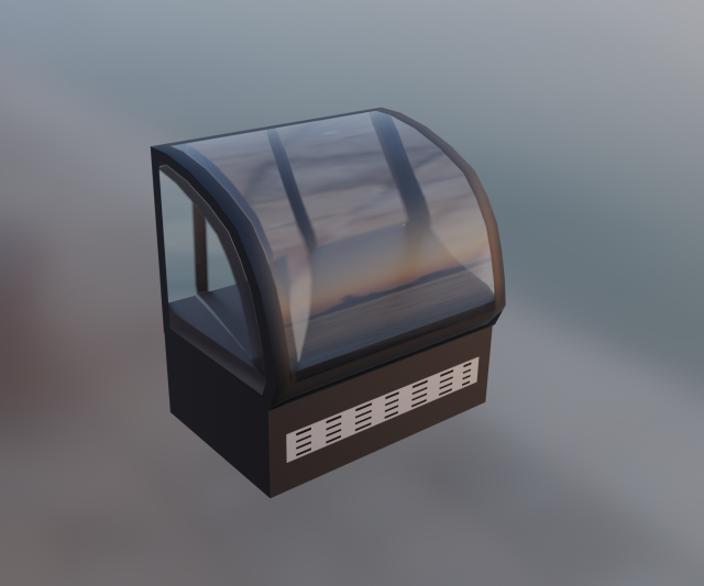 Pastry Meat refrigerator Modèle 3D .c4d .max .obj .3ds .fbx .stl .blend