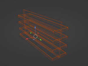 Grocery Store Shelf 3D Model