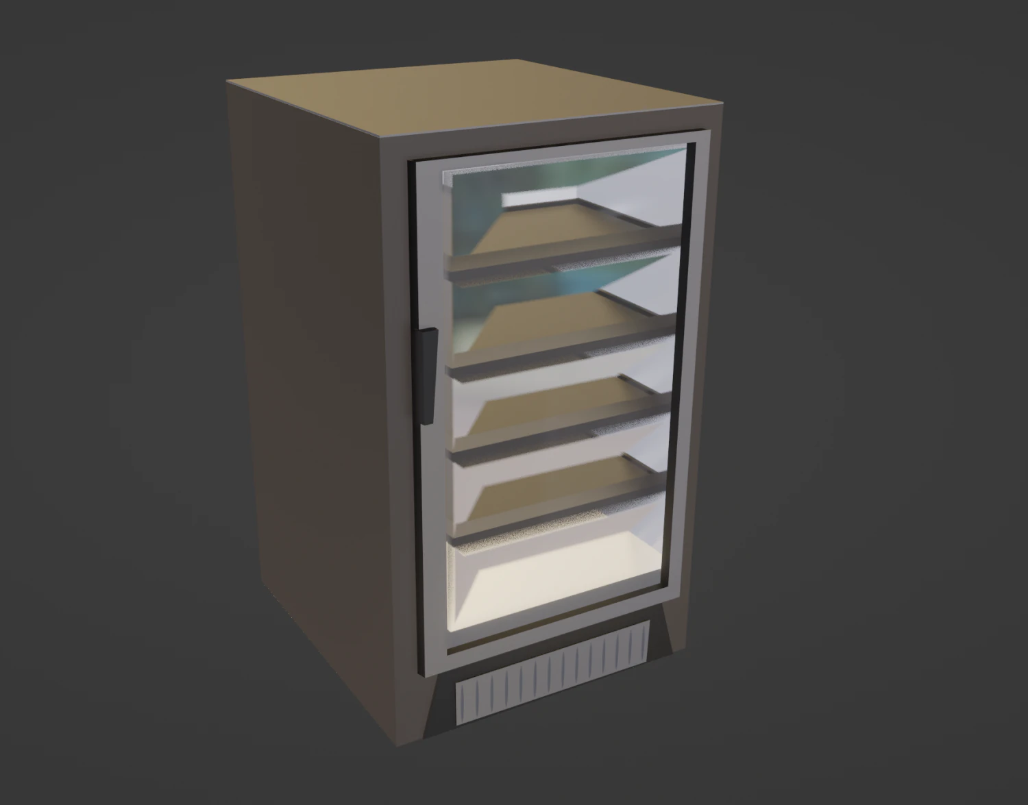Beverages Refrigerator 3D Model .c4d .max .obj .3ds .fbx .stl .blend