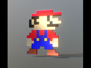 Pixel Mario 3D 模型
