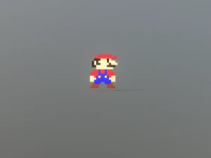 Pixel Mario 3D Model