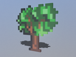 Pixel tree 1 3D Model