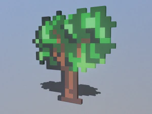Albero dei pixel 1 Modello 3D