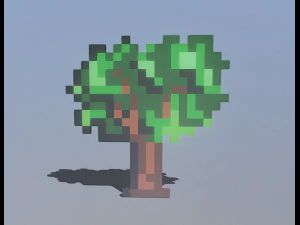 Pixel tree 1 3D Model