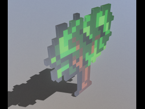 Pixel tree 1 3D Model