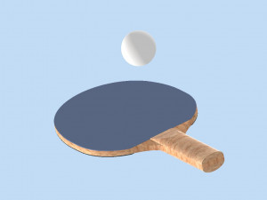 Ping Pong racket 3D Model