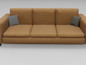 Orange Sofa 3D 모델