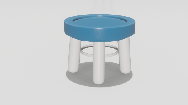 Standard stool 3D 模型 .c4d .max .obj .3ds .fbx .stl .blend 