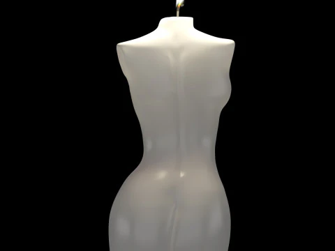 Aphrodite candle M-4473-L 3D Model